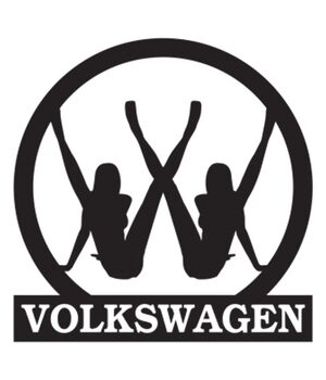 Наклейка на авто - Volkswagen, без фону