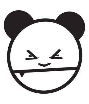 Наклейка на авто - Mouse Vampire, без фона