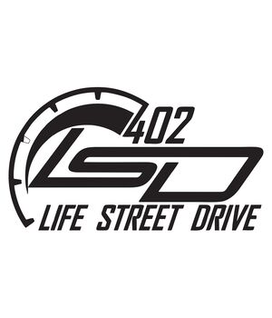 Наклейка на авто - Life Speed Drive (LSD), без фона