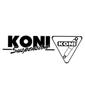 Наклейка на авто - Koni Suspension, без фона