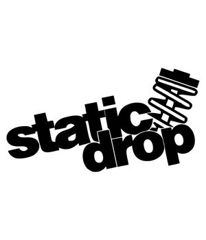 Наклейка на авто - Static Drop, без фона