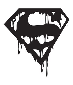 Наклейка на авто - Supermen, без фону