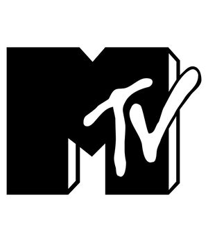 Наклейка на авто - MTV, без фона