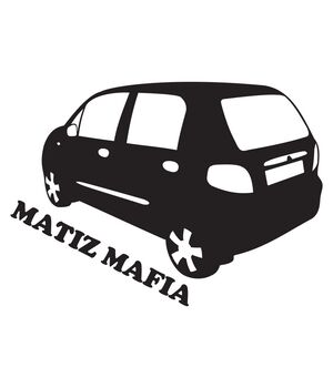 Наклейка на авто - Matiz Mafia, без фона