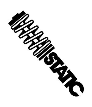 Наклейка на авто - Static v2, без фона