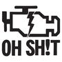 Наклейка на авто - Oh Shit