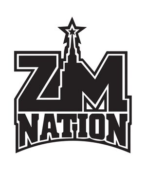 Наклейка на авто - ZM Nation, без фону
