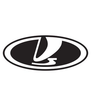 Наклейка на авто - Lada, без фону