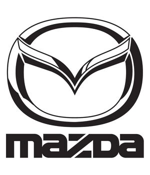 Наклейка на авто - Mazda, без фона
