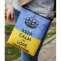 Етно сумка через плече "Keep calm and love Ukraine"