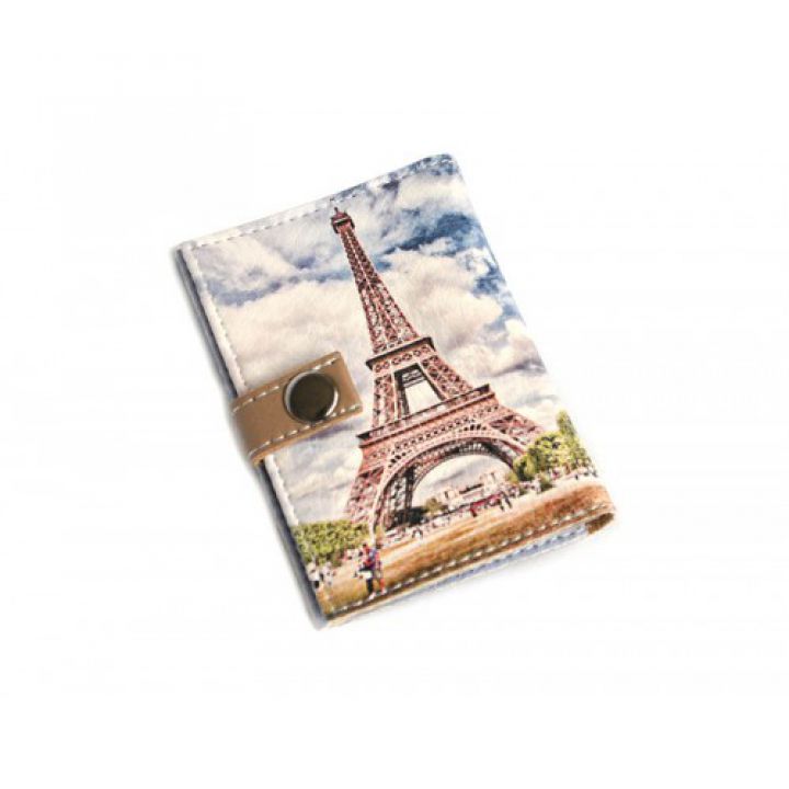 Обложка для биометрического паспорта Эйфелева башня-