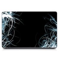 Наклейка на ноутбук Чорно біла абстракція Матова