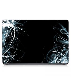 Наклейка на ноутбук Черно белая абстракция Матовая