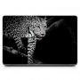 Универсальная наклейка на ноутбук 15.6"-13.3" Леопард Матовая 380х250 мм