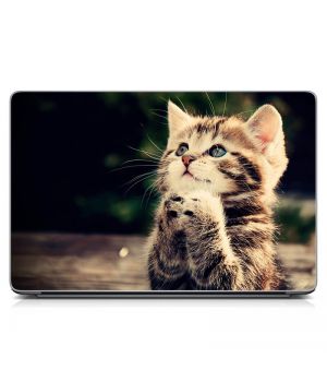 Наклейка на ноутбук Милый котенок Матовая