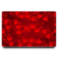 Наклейка на ноутбук Сердечки Матовая