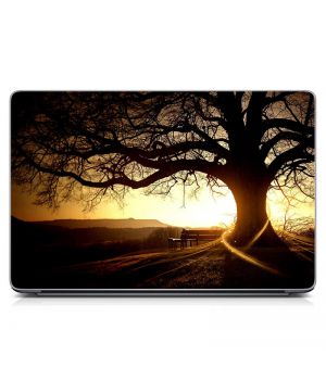 Универсальная наклейка на ноутбук 15.6"-13.3" Дерево Матовая 380х250 мм