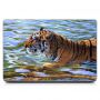 Наклейка на ноутбук Плавающий тигр Матовая