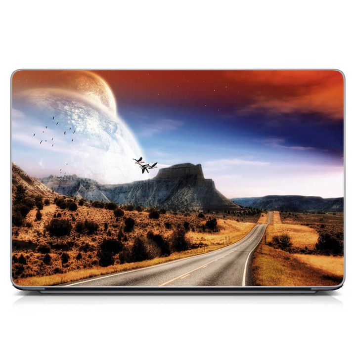 Універсальна наклейка для ноутбука 15.6"-13.3" Гірський пейзаж Матова 380х250 мм