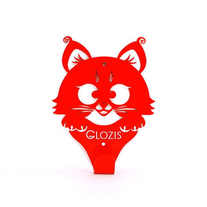 Вешалка гардеробная настенная Glozis Kitty Red