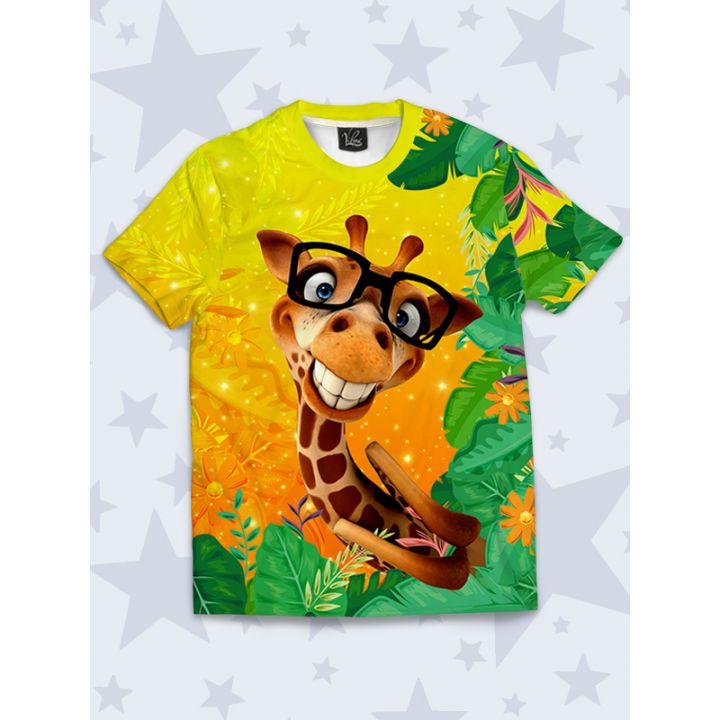 Дитяча футболка Жираф у окулярах