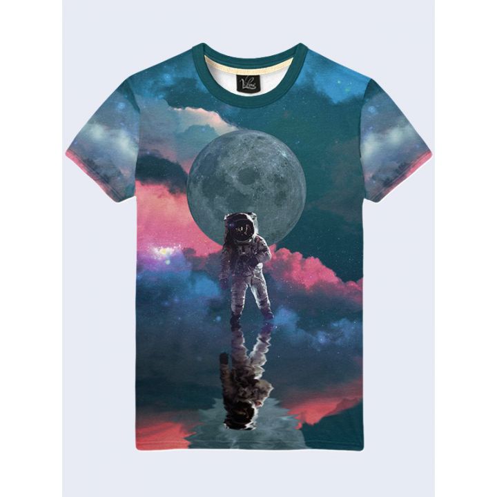Мужская футболка Астронавт на неизведанной планете