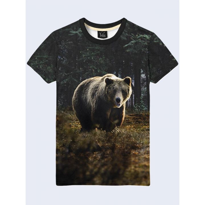 Мужская футболка Медведь на поляне