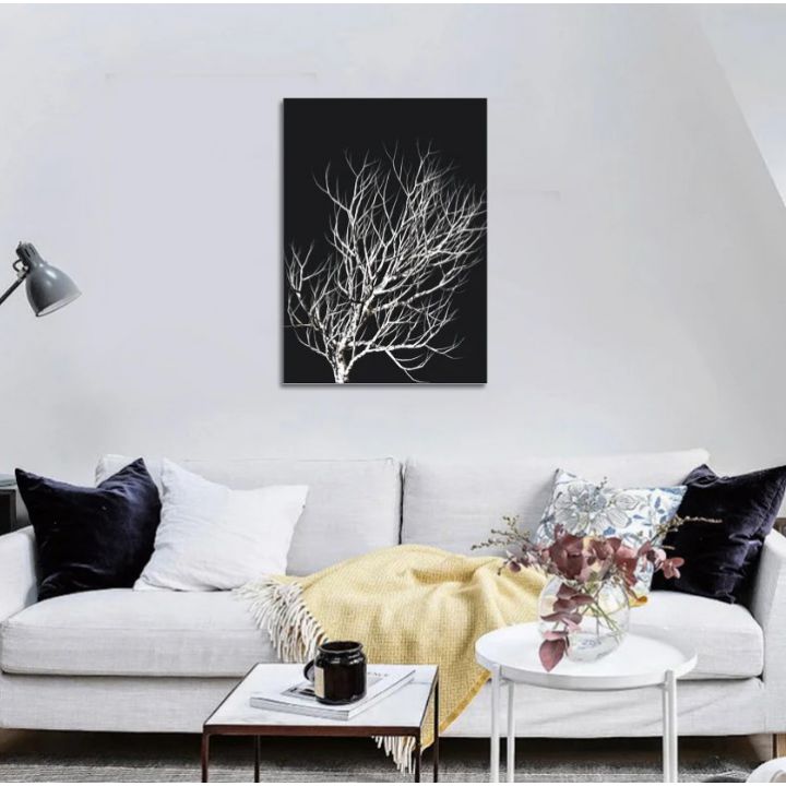 Постер на холсте "Зимнее дерево" 30x40 cm