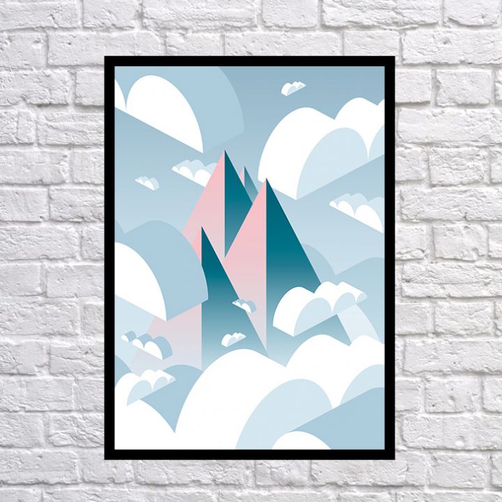 Прикольний інтер'єрний постер Pyramids, 42х59 см, 67744