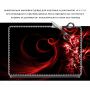 Универсальная наклейка для ноутбука, 13.3"-17.3” 400x260 мм Красная абстракция Матовая