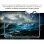 Универсальная наклейка для ноутбука, 13.3"-17.3” 400x260 мм Бушующее море Матовая