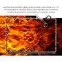 Универсальная наклейка для ноутбука, 13.3"-17.3” 400x260 мм Пламя Матовый