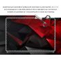 Универсальная наклейка для ноутбука, 13.3"-17.3” 400x260 мм Черно-красная абстракция 3D Матовый