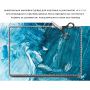 Универсальная наклейка для ноутбука, 13.3"-17.3” 400x260 мм Голубые мазки краски Матовый