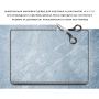 Універсальна наклейка для ноутбука, 13.3"-17.3” 400x260 мм Мармур, сірий Матовий