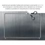 Универсальная наклейка для ноутбука, 13.3"-17.3” 400x260 мм Grey Матовый