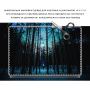 Універсальна наклейка для ноутбука, 13.3"-17.3” 400x260 мм Зимовий ліс Матовий
