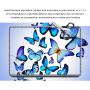 Универсальная наклейка для ноутбука, 13.3"-17.3” 400x260 мм Blue Butterflies Матовая