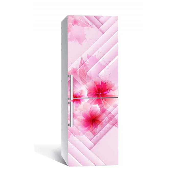 Самоклеюча плівка на холодильник, 60х180 см Pink abstraction