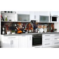 Скинали для кухни, фартук наклейка кухонный на стену NZ183410