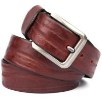 Ремень кожаный коричневый 40мм фактурный Limary sk400230