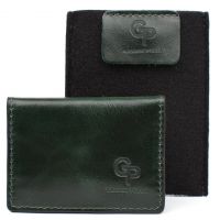 Обложка на ID паспорт автодокументи права зелена Grande Pelle 211391