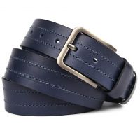 Шкіряний ремінь синій 40мм Limary sk400323