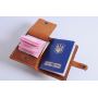 Стильный кожаный холдер чехол для документов, 77161