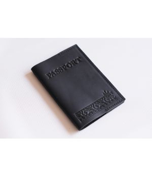 Дизайнерская кожаная обложка на паспорт, 77184