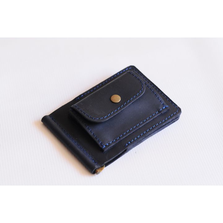 Чоловічий шкіряний зажим для грошей, купюр, банкнот, 76757