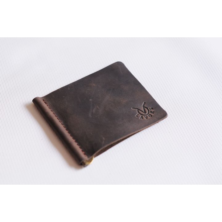 Чоловічий шкіряний зажим для грошей, купюр, банкнот, 76728