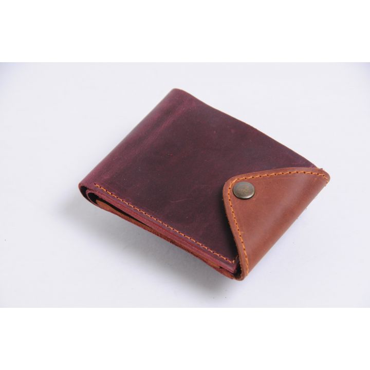 Кожаный мужской кошелек бумажник ручной работы, 76708
