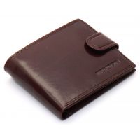 Мужской кошелек портмоне кожаный стильный B047-801 brown