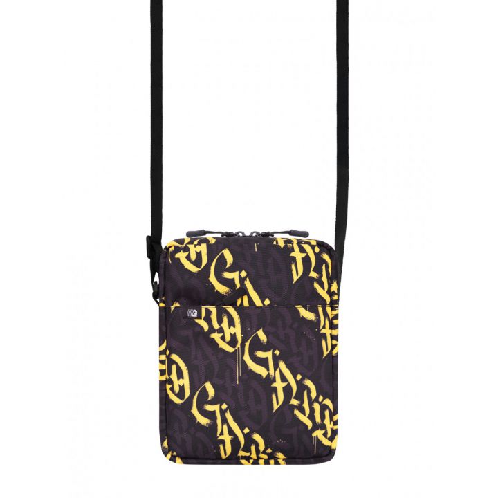Сумка через плечо Mini 3, желтая каллиграфия